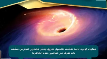مفاجأة كونية: ناسا تكشف تفاصيل تمزيق وحش فضائي لنجم في مشهد نادر تعرف على تفاصيل هذه الظاهرة؟